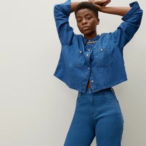Everlane - the way high jean - retro blue wash